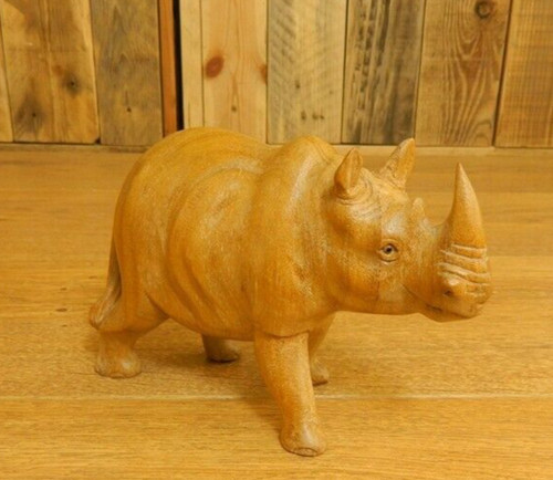 Wooden rhinoceros rhino - wooden,