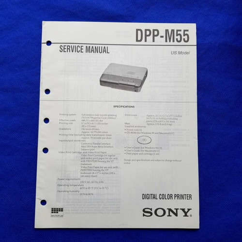 Sony dpp m55 - dpp-m55, service