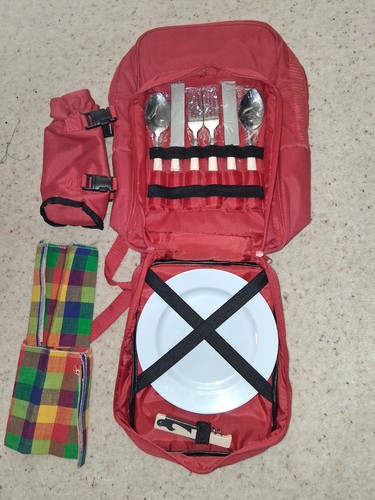 Picnic back pack with plates - pack,