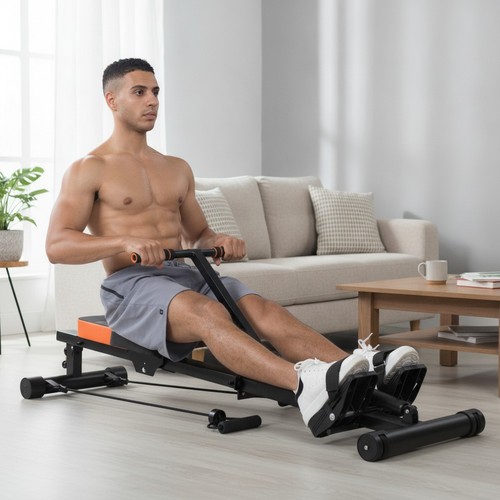 Compact rowing machine for - compact,