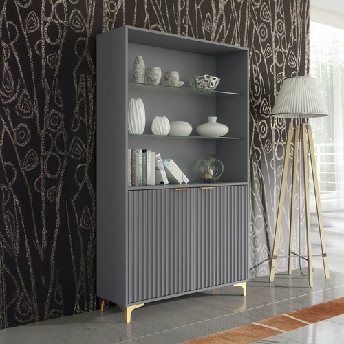 Display cabinet 100cm matt - cabinet,