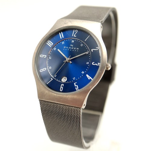 Skagen titanium mens deep blue - skagen,