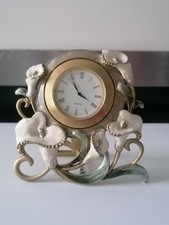 Small Floral Design Bedside Clock