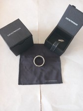 Mens Silver Armani Ring, Size P.