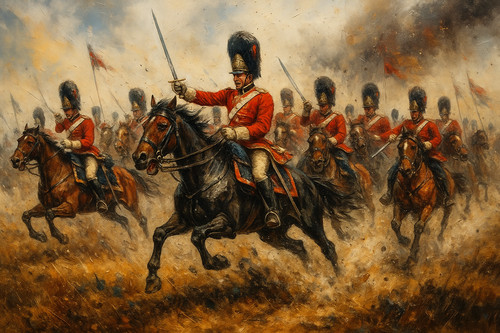 Battle waterloo oil - of,