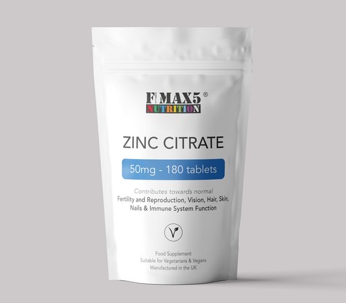 Zinc citrate 50mg 180 - x,
