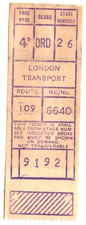 Bus Ticket = London Transport