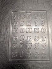 Plastic Letter Molds Chocolate Mold Fondant Mold Soap Mold X18