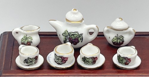 Dolls house porcelain grape