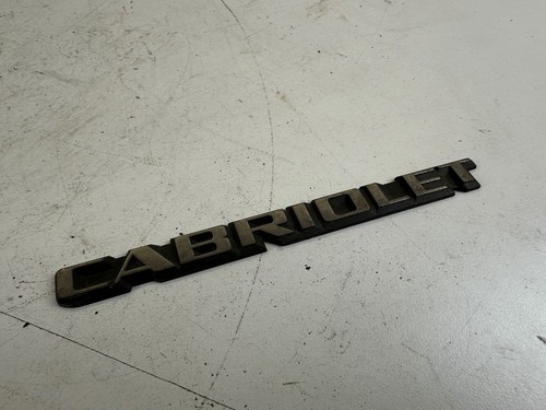 Golf cabriolet rear emblem - vw,