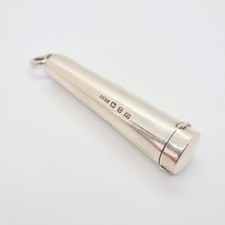 Antique Victorian sterling silver, cigarette  cheroot holder case  1899