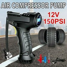 Digital Electric Corded Car Tyre Inflator Pump 150PSI Air Compressor LED Light
