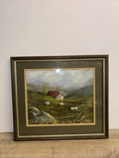 Original Oil On Board Scottish Highlands Painting Ross-Shire Scenery Signed