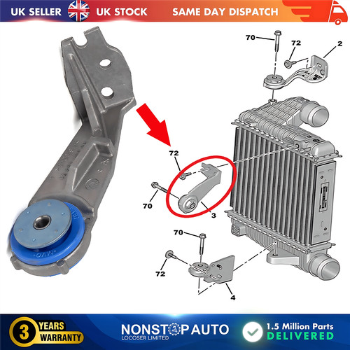 Intercooler radiator bracket - intercooler,
