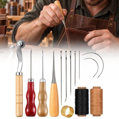 Leather sewing tool - leather, with