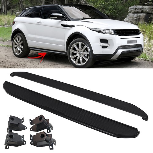 Black side steps running - black,