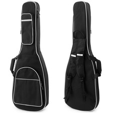 Padded Electric Guitar Gig Bag Case with 10mm Foam, Backpack Straps & Pockets