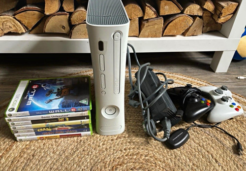 Microsoft xbox 360 white 250gb - xbox,