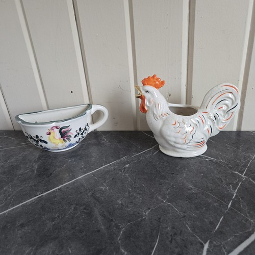 Vintage ceramic rooster - vintage,