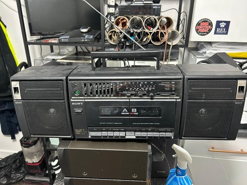 Sony cfs w410l boombox radio - cfs-w410l, boombox.
