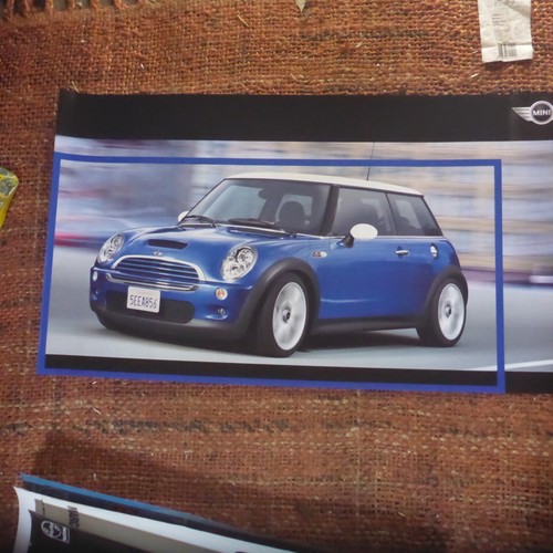 Mini cooper new car poster - new, 84