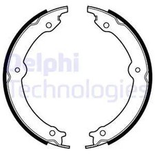 REAR BRAKE SHOE SET PARKING