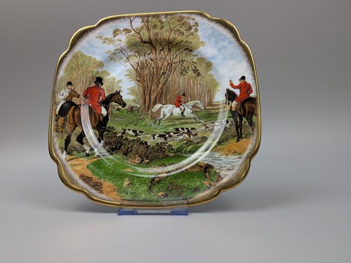 Vintage square plate f - j,