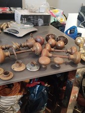 7 VINTAGE PAIRS BRASS BALL