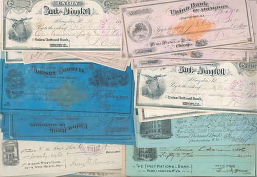 Bank cheques approx 73 - cheques,