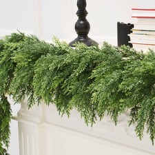 Christmas Garland Norfolk Pine Garland Artificial Greenery Garland Holiday Decor