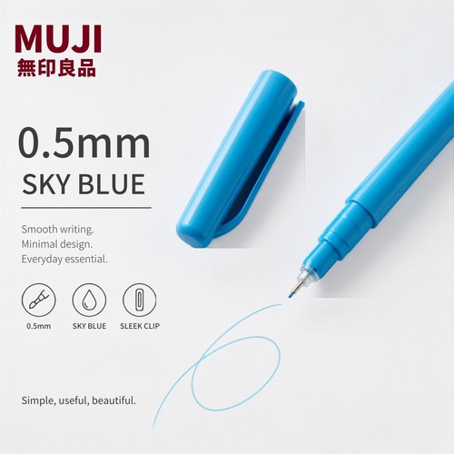 Light blue fountain - pen|, fine