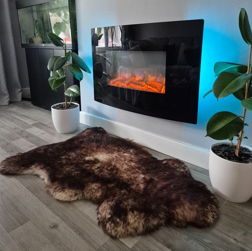 Mouflon sheepskin rug natural - mouflon,