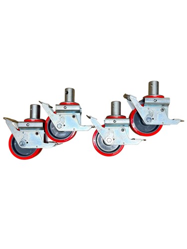 Alloy tower castors scaffold - alloy,