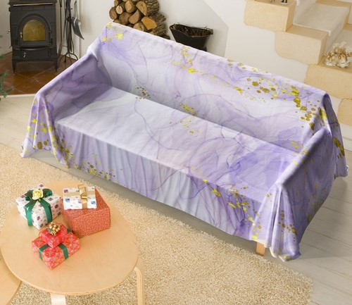 Purple a3792 sofa cover - purple,