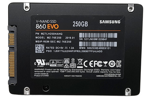 Samsung 860 evo 76e250 - evo, mz-76e250
