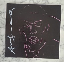 Andy Warhol hand signed card