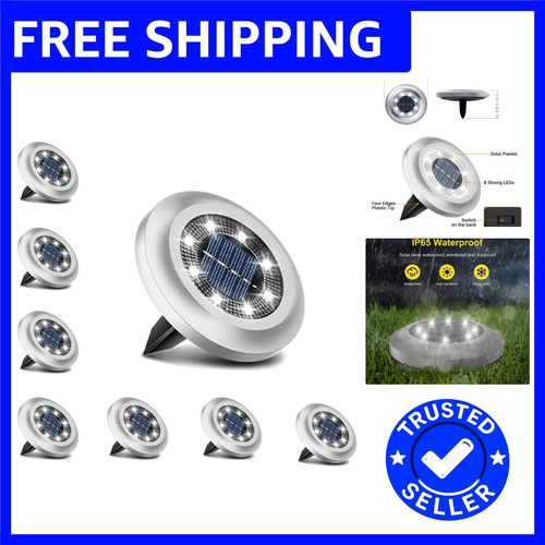 Elegant pack led solar path - 8-pack,
