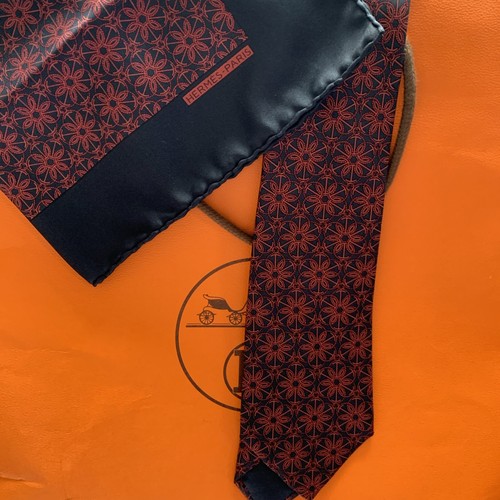 Hermes black and red tie - hermes,