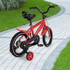 Kids Bike 14" Child Bicycle Gift W/ Double Brake For 3-6 Years Old Girls & Boys