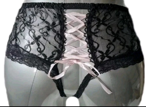 Sexy lace crotchless french - sexy,