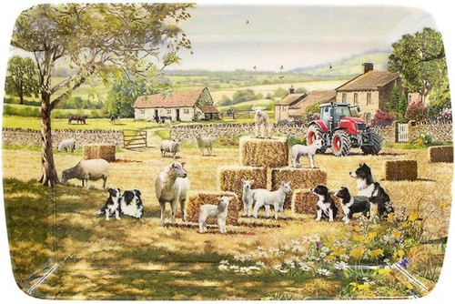 Melamine small farm scene - small,