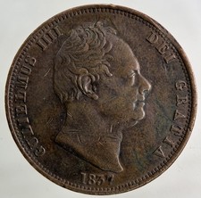 1837 William IV Half-Penny