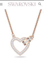 Swarovski Rose Gold Plated Heart Necklace 5368540 White Crystal BNIB Genuine 