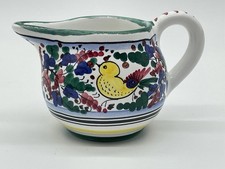 Vintage Creamer.  Made in Italy. Colourful decorative pottery. Cut little chick