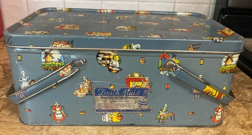 Vintage dutch maid - dutch, tin
