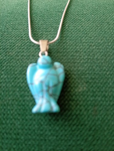 Turquoise crystal angel - turquoise,