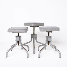 Reclaimed Industrial Factory Height Adjustable Stools by Leabank Chairs Ltd
