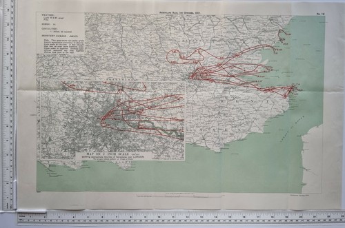 1935 ww1 map aeroplane - ww1,