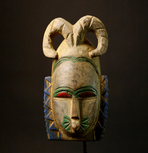 African guro mask carved - mask, wood