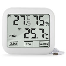 Portable Weather Station Thermometer Hygrometer ABS Temperature Indoor Outdoor